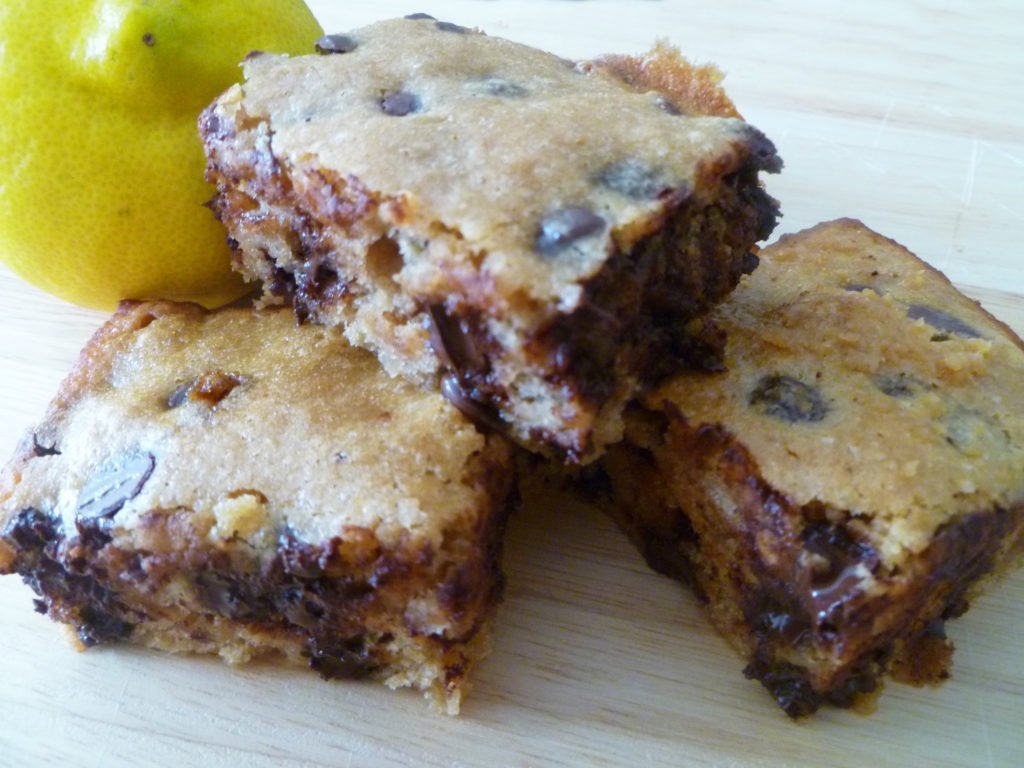 Lemon Chocolate Chip Blondies