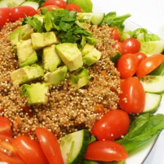 Warm Avocado Quinoa Salad