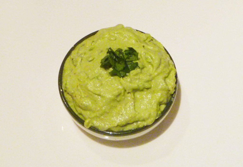 Avocado Cream Sauce Avocado Cream Sauce -- Rich and creamy avocado sauce perfect for tortilla chips, salmon, chicken, steak, or french fries. | thishappymommy.com