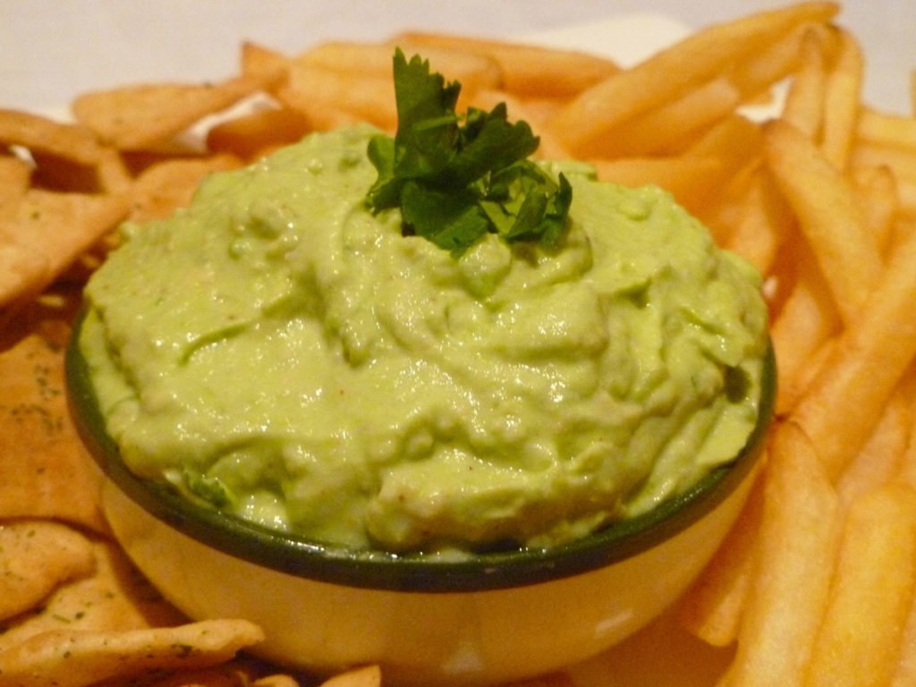 Avocado Cream Sauce Avocado Cream Sauce -- Rich and creamy avocado sauce perfect for tortilla chips, salmon, chicken, steak, or french fries. | thishappymommy.com