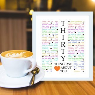 30 things we love about you