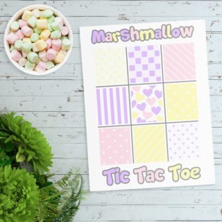 Marshmallow Tic Tac Toe