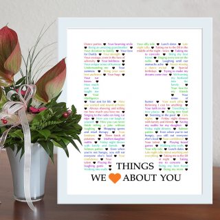 Things We Love About You - Cross Edition - best DIY gift for spiritual person - Faith birthday gift - Christmas gift - Mother's Day - Father's Day | thishappymommy.com