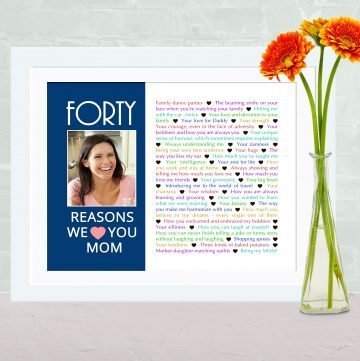 40 Reasons We Love You -- Whether it's a birthday or anniversary, give a gift filled with all the reasons you love them. This DIY gift is a wonderful keepsake. Give it your mom, dad, partner or friend. 💝 | birthday party gift for adults | DIY 60th birthday gift | #60birthday #birthdaygift #bestgift | thishappymommy.com