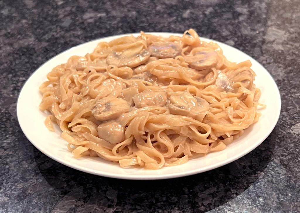 Enjoy the deliciousness of Coconut Peanut Noodles with Mushrooms, a tasty blend of creamy coconut milk, peanut butter, soy sauce, and tender mushrooms. This one pot wonder is not only easy to prepare but it's also filled with comforting flavors.