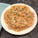 Coconut Peanut Noodles with Mushrooms